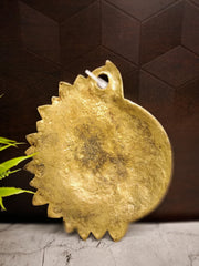 Brass Half Sun and Moon Face Wall Mount – 6.5 Inch