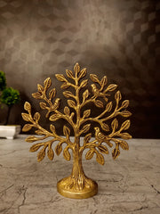 Brass Kalpavriksha Tree – 5.5 Inch | Sacred Wish-Fulfilling Tree Brass Showpiece | Traditional Indian Spiritual & Home Decor
