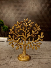 Brass Kalpavriksha Tree – 5.5 Inch | Sacred Wish-Fulfilling Tree Brass Showpiece | Traditional Indian Spiritual & Home Decor