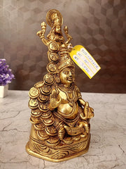 Brass Lakshmi Kuber Statue for Pooja | Lakshmi Kubera Brass Idol for Wealth, Prosperity & Home Decor
