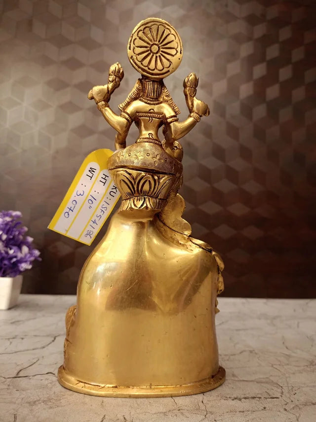 Brass Lakshmi Kuber Statue for Pooja | Lakshmi Kubera Brass Idol for Wealth, Prosperity & Home Decor