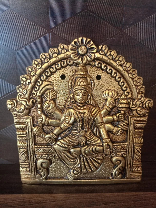 Brass Ashtalakshmi Set Door Panel | 8 Lakshmi Forms Brass Entrance Decor for Prosperity & Home