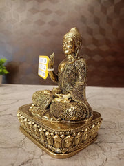 Brass Fine Art Buddha Idol – Premium Buddha Statue for Peaceful Home, Meditation & Luxury Décor