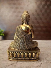Brass Fine Art Buddha Idol – Premium Buddha Statue for Peaceful Home, Meditation & Luxury Décor