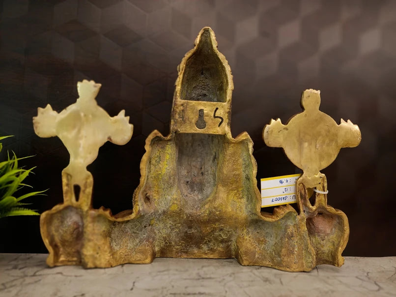 Brass Balaji Venkateswara Wall Mount – 12 Inch | Traditional Lord Venkateswara Wall Decor for Pooja & Home