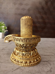 Brass 1008 Shivalingam Idol 5 Inch | Fine Art Lord Shiva Lingam Murti | Pooja Room, Home Temple & Spiritual Decor
