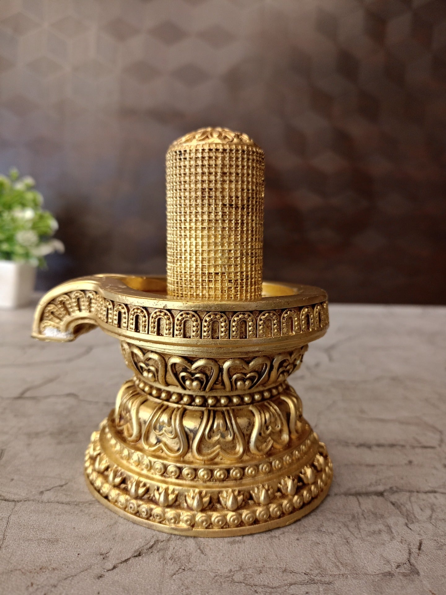 Brass 1008 Shivalingam Idol 5 Inch | Fine Art Lord Shiva Lingam Murti | Pooja Room, Home Temple & Spiritual Decor
