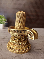 Brass 1008 Shivalingam Idol 5 Inch | Fine Art Lord Shiva Lingam Murti | Pooja Room, Home Temple & Spiritual Decor