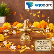 Brass Shiva Lingam Idol 3 Inch | Plain Lord Shiva Lingam Murti | Brass Pooja Idol for Home Temple, Pooja Room & Spiritual Decor