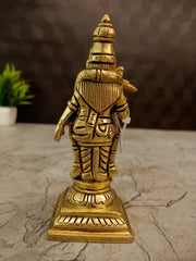 Brass Meenakshi Amman Idol – 5 Inch | Traditional Goddess Meenakshi Statue for Pooja Room & Home Décor