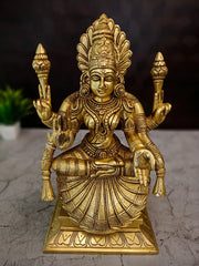 Brass Padmavathi Thayar Idol – 12.5 Inch | Traditional Goddess Padmavati Statue for Pooja Room & Home Temple