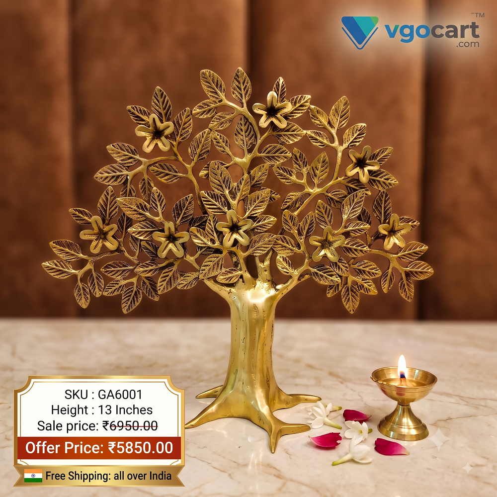 Brass Kalpaviruksha Tree of Life – Growth, Prosperity & Positive Energy
